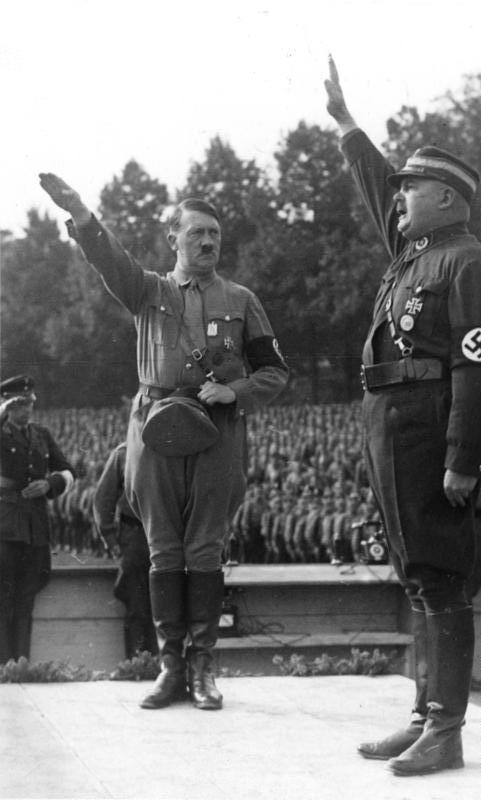 Adolf Hitler and Ernst Röhm in Nürnberg